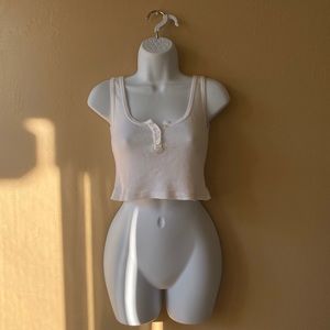 Brandy Melville Thermal Button Up Tank